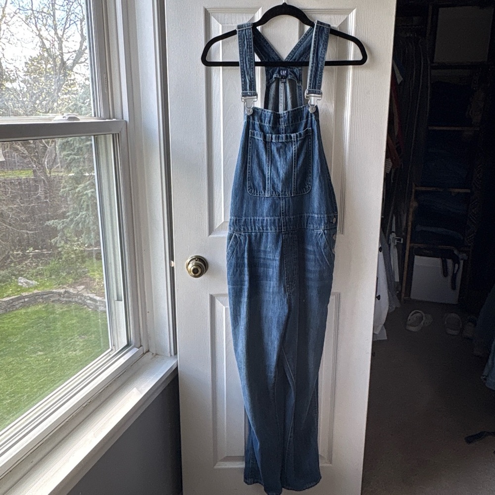 GAP Blue Denim Women's Overalls - Picture 6 of 12